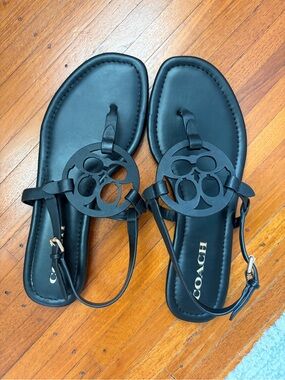 Coach Jaci Leather Sandals